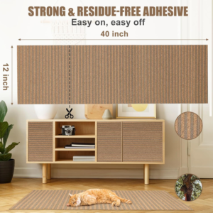 corkovia self adhesive anti slip cork cat scratch mat