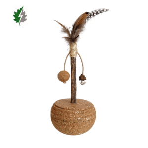 corkovia cork cat tumbler toy