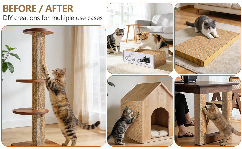 corkovia self adhesive cork cat scratch mat