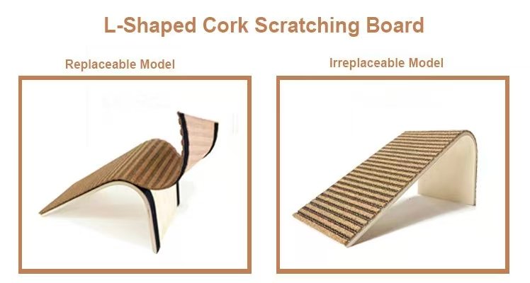 corkovia l shape cork cat scratcher