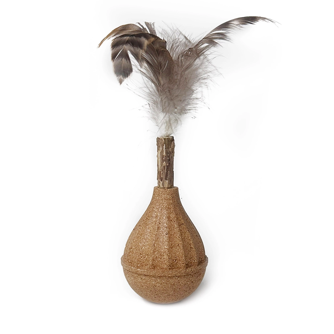 Corkovia Cork Cat Tumbler Toy corkovia cork cat tumbler toy