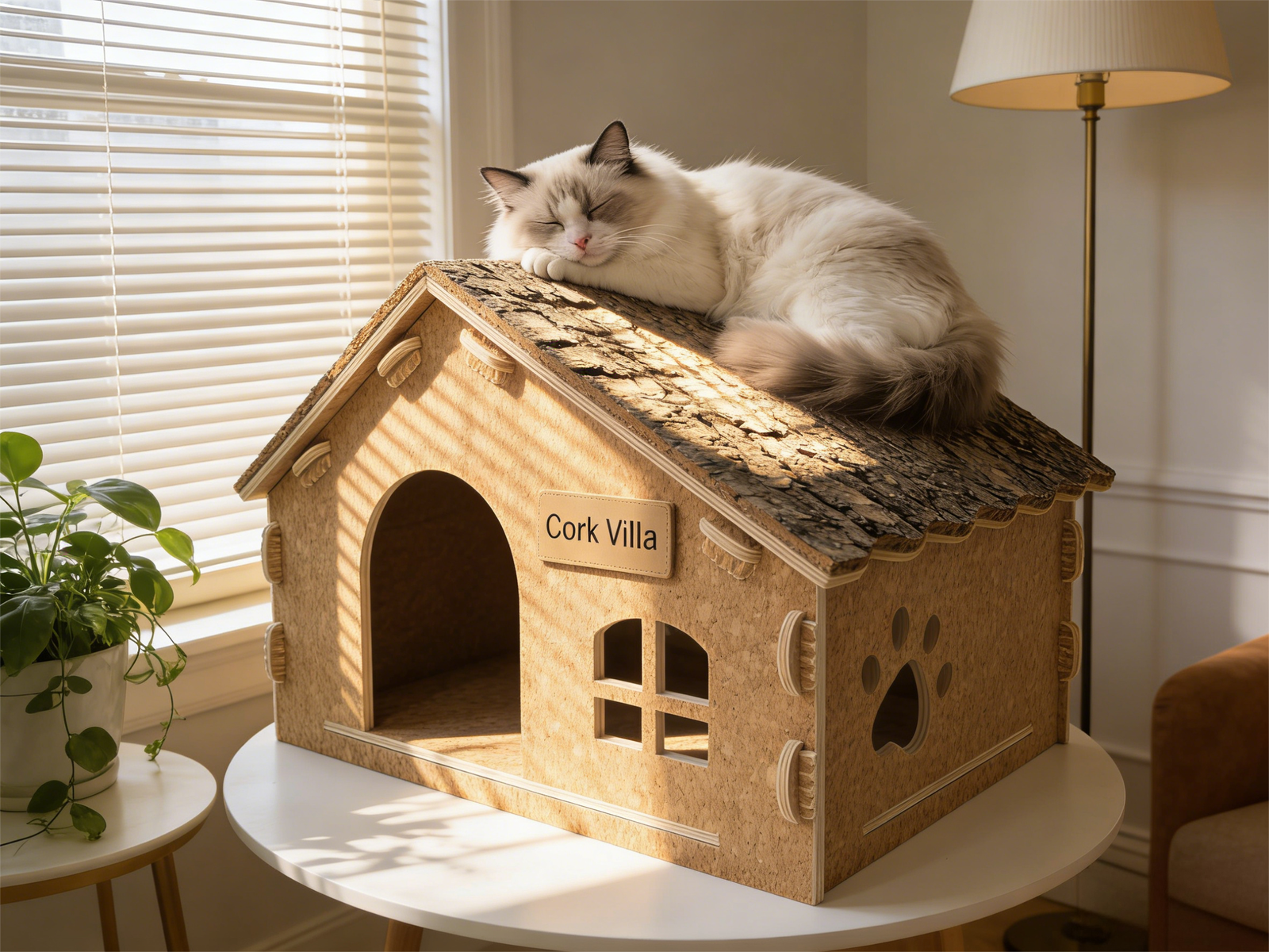 corkovia cork single layer cat villa