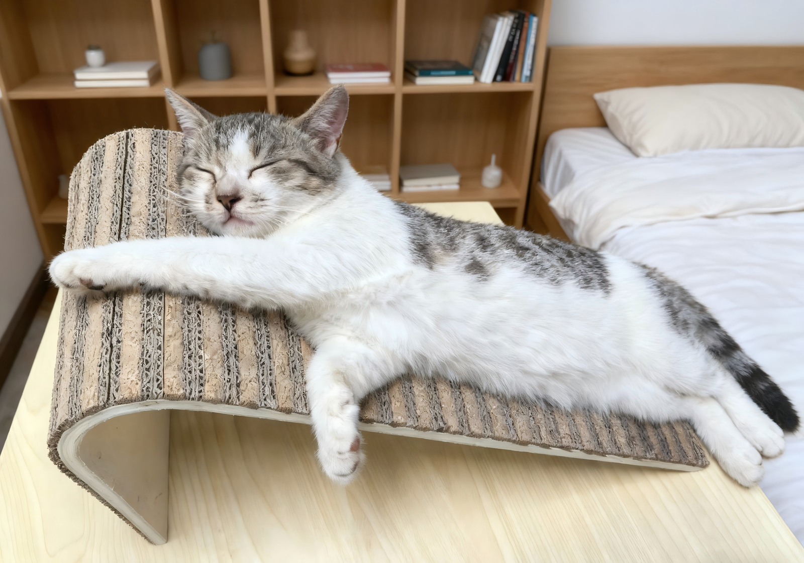 corkovia l shape cork cat scratcher