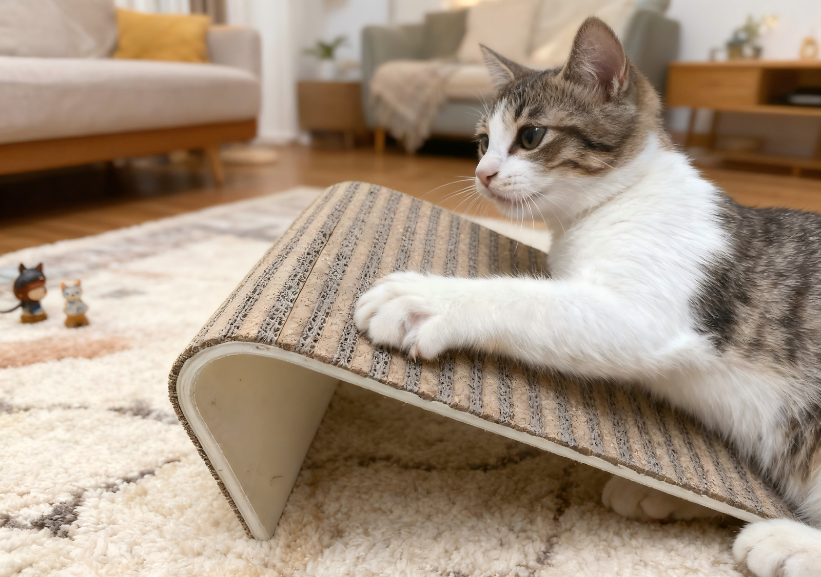 corkovia l shape cork cat scratcher