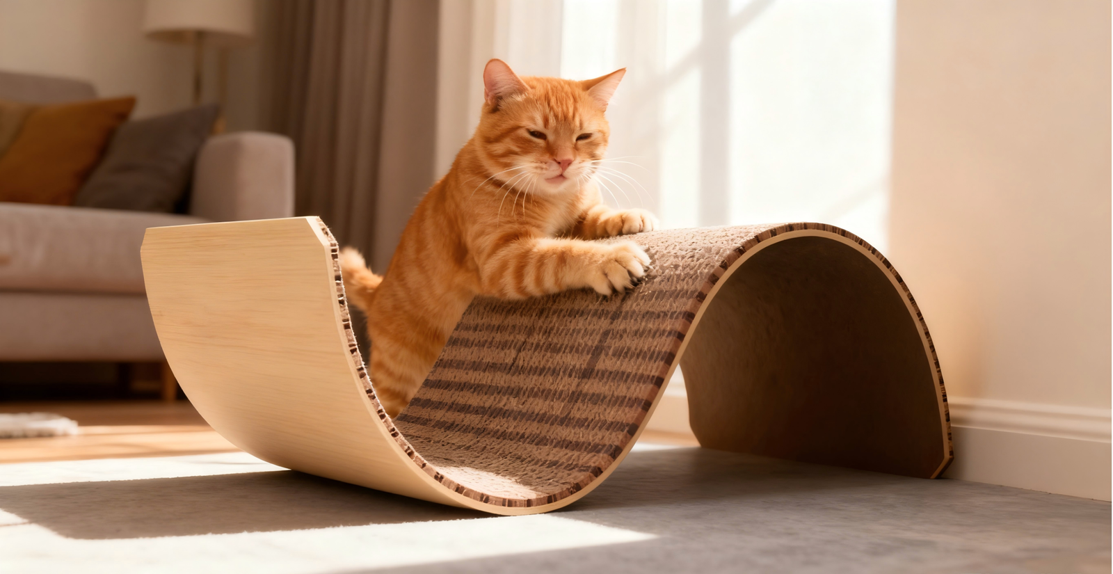 Corkovia S-Shape Cork Cat Scratcher 1