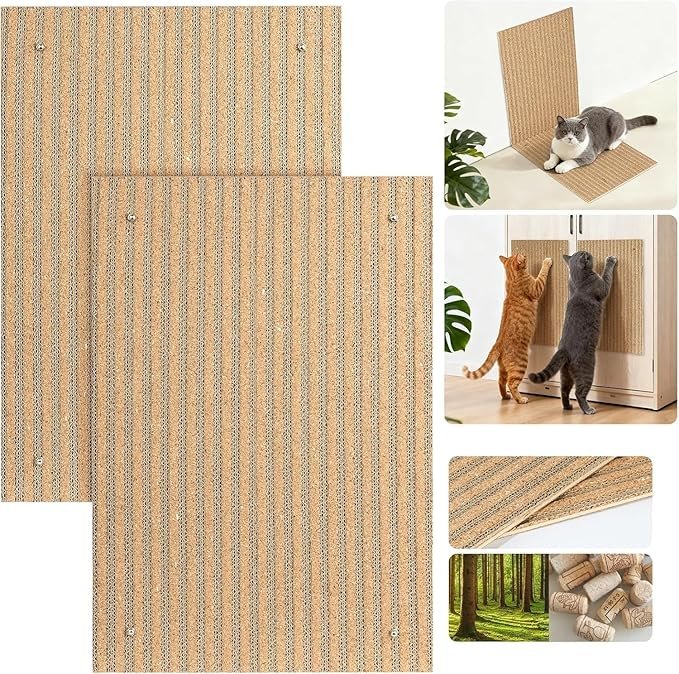 corkovia pasted cat scratching straight board