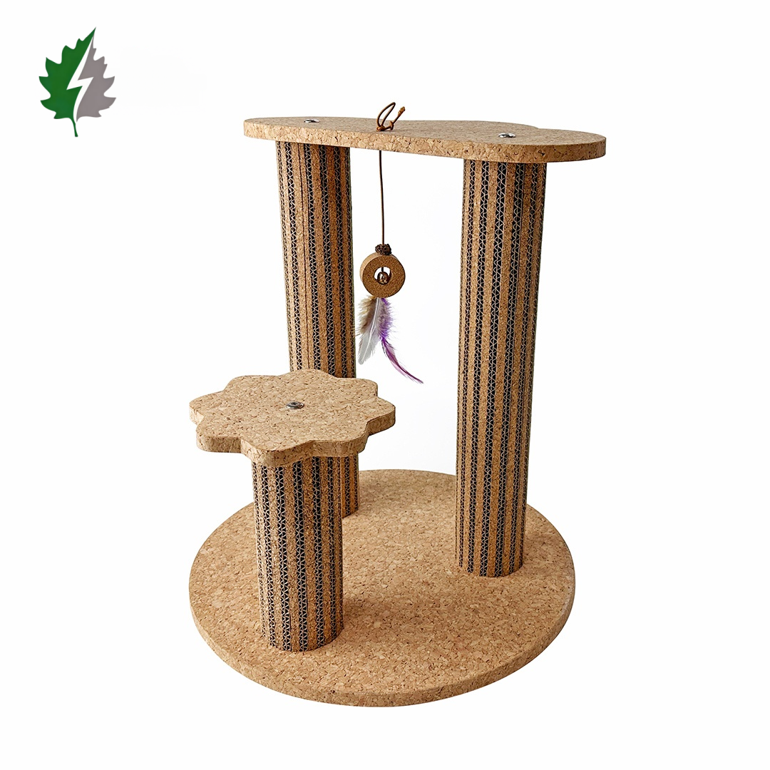 corkovia 3 post cat scratching tower