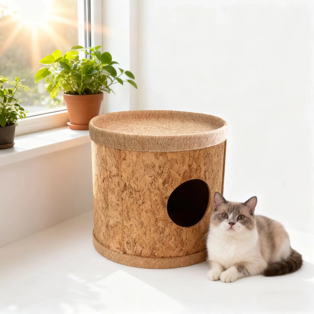 corkovia cork cat bed cave