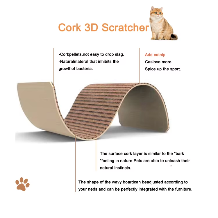 corkovia s shape cork cat scratcher