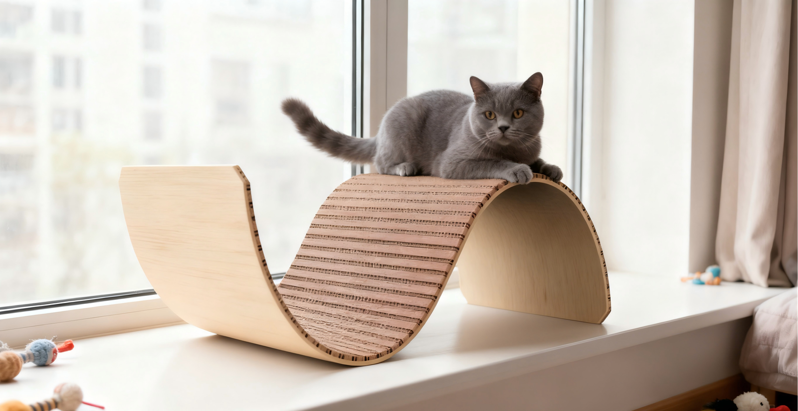 Corkovia S-Shape Cork Cat Scratcher 2