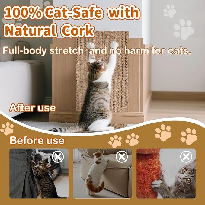 corkovia pasted cat scratching straight board