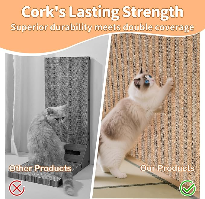 corkovia pasted cat scratching straight board
