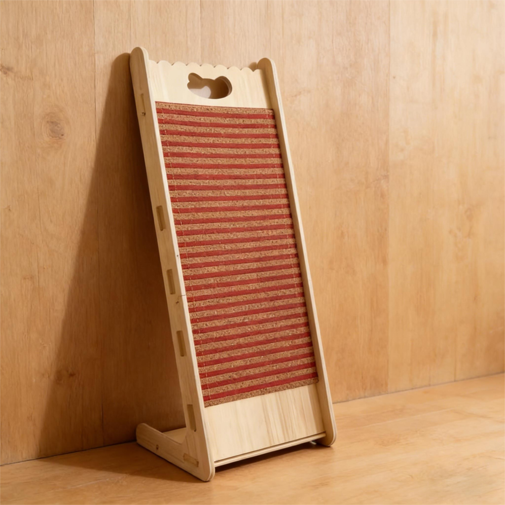 corkovia 26.8"l shape post vertical cat scratch pad