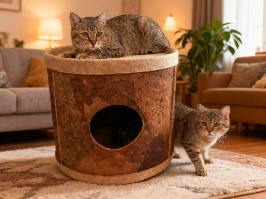 corkovia cork cat bed cave
