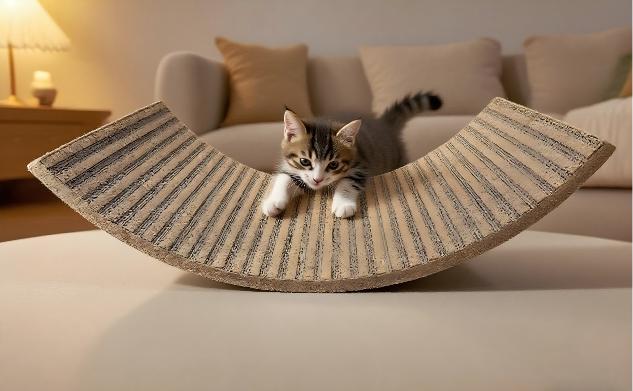 生成猫抓板视觉场景