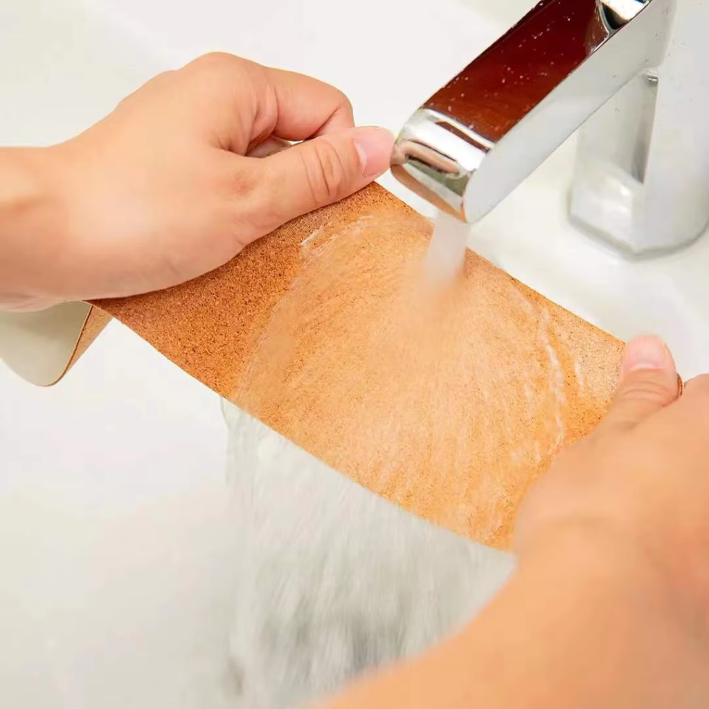 corkovia cork l shaped adhesive toilet mat