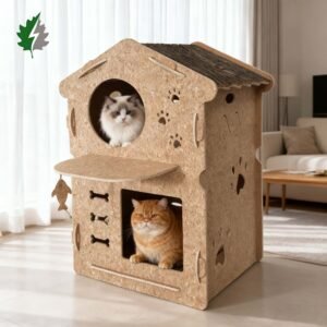corkovia cork double layer cat villa