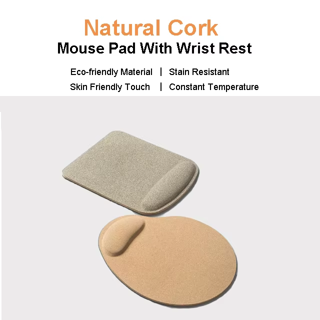 corkovia ergonomic mouse pad with wrist support