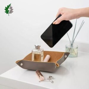 corkovia cork leather storage tray