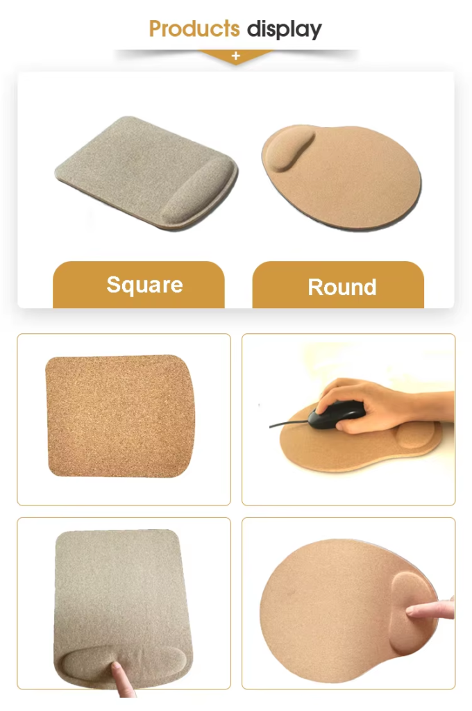 corkovia ergonomic mouse pad with wrist support