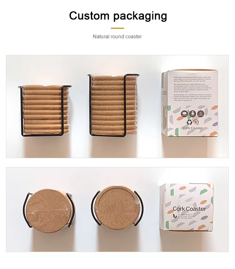 corkovia cookie shaped cork coasters