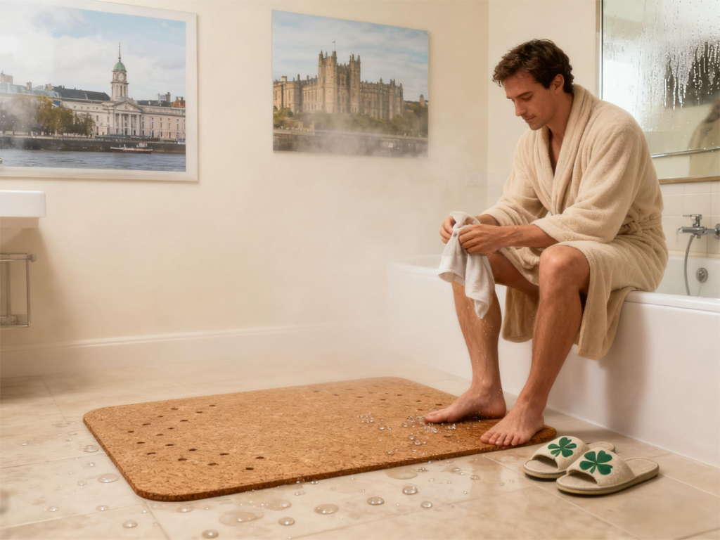 corkovia cork barthroom mat