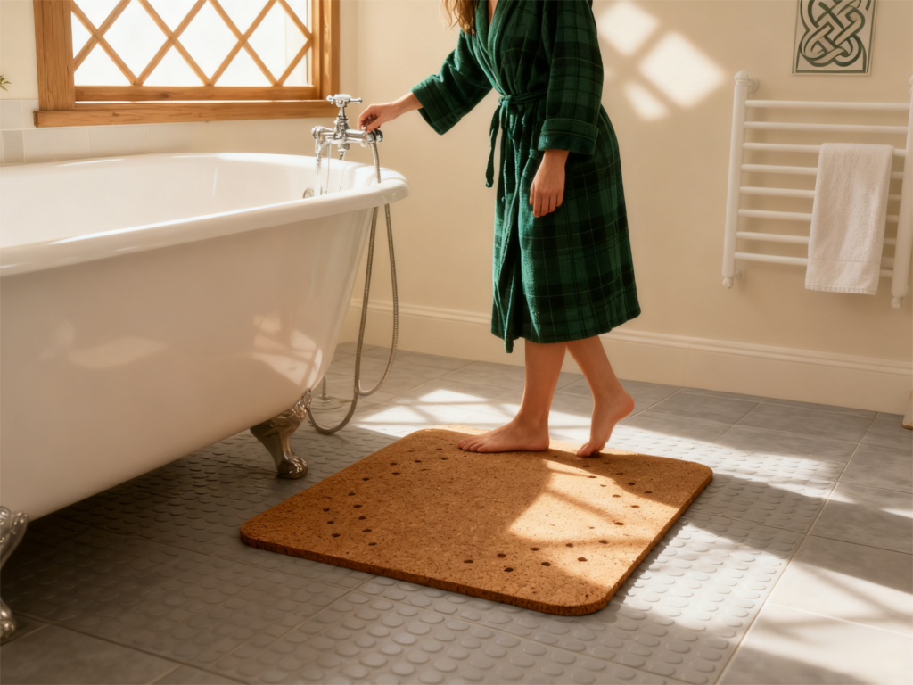 corkovia cork barthroom mat