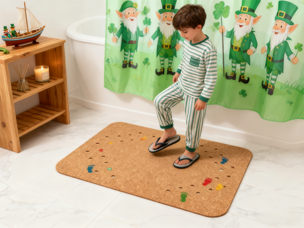 corkovia cork barthroom mat
